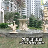 HP185小區公園噴泉雕塑設計生產 大型噴泉花盆設計定做
