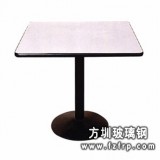 B100白色方形玻璃鋼單桌