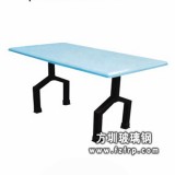 B107簡單明了玻璃鋼單桌　　室內玻璃鋼餐桌