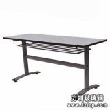 B109玻璃鋼白色餐桌方形單桌
