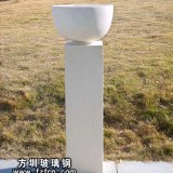 HP161玻璃鋼白色室外花盆生產
