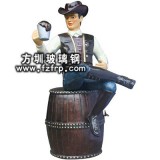 GZ-001玻璃鋼卡通牛仔人物雕塑定做 雕塑廠家直銷價格便宜