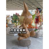 GZ-008兔子動物雕塑設計定做