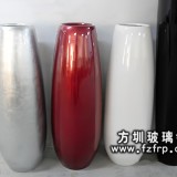 HP079玻璃鋼室內裝飾花瓶柱子 亮光曲線花瓶價格
