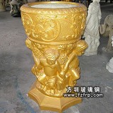 HP078玻璃鋼人物雕塑歐式花盆批發