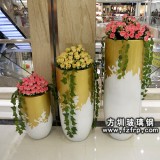 HP125橢圓形室內裝飾樹脂花盆 多規格組合型藝術裝飾花瓶批發