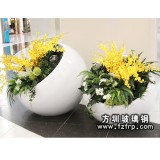 HP043玻璃鋼歐式花盆生產 室內裝飾特大花盆定做
