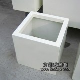 HP188白色玻璃鋼室內花盆_方形室內樹脂花盆生產廠家