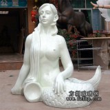 坐地美人魚雕塑 玻璃鋼雕塑生產制作