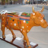 玻璃鋼彩繪牛模型