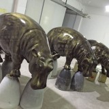 玻璃鋼河馬雕塑