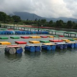 惠州水上樂園玻璃鋼浮板已裝好你敢來挑戰嗎？
