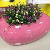玻璃鋼組合式花盆美化裝飾武漢經開萬達5A寫字樓