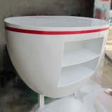 河北玻璃鋼橢圓形創意前臺