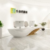 玻璃鋼創意前臺異形接待服務臺定制廠家