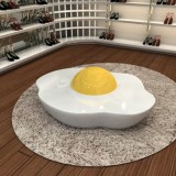 玻璃鋼煎蛋造型荷包蛋休閑坐凳