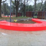 公園戶外異形發光玻璃鋼休閑長凳