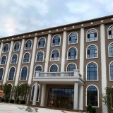 玻璃鋼羅馬柱裝飾東莞企業大樓外墻歐式風格