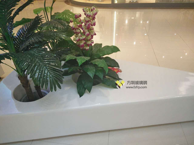 玻璃鋼花盆座椅鄭州龍湖華南城商場專業定做