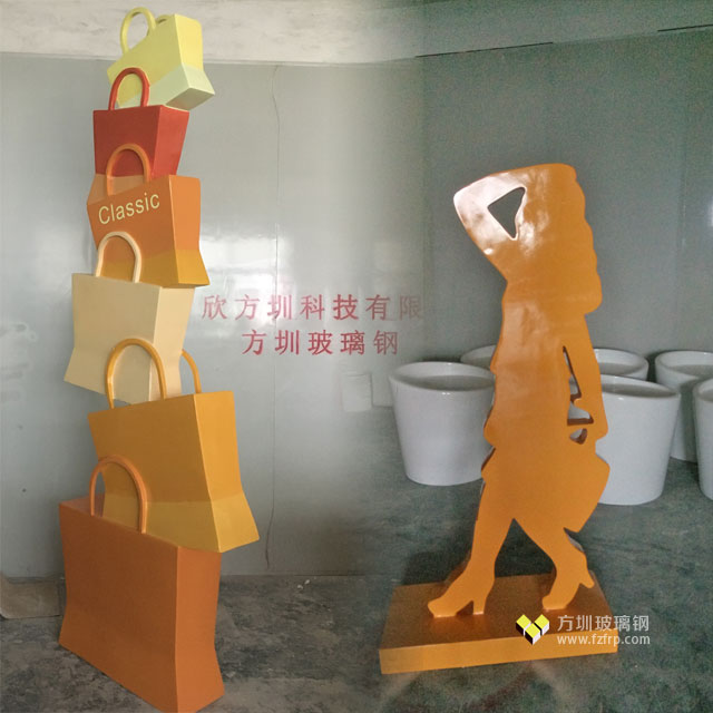 長春新華聯開業慶典購物美女玻璃鋼雕塑造型工廠生產圖