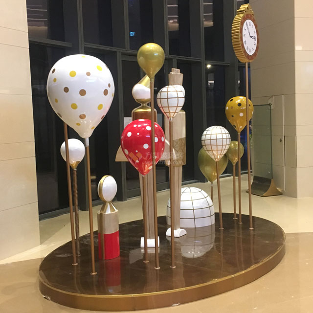 江蘇商場玻璃鋼氣球藝術造型裝置DP點美陳