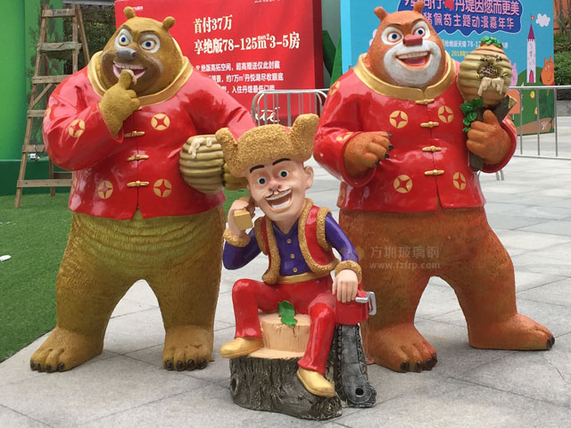 玻璃鋼仿真寫實類雕塑表面雕刻精致硅膠模制作