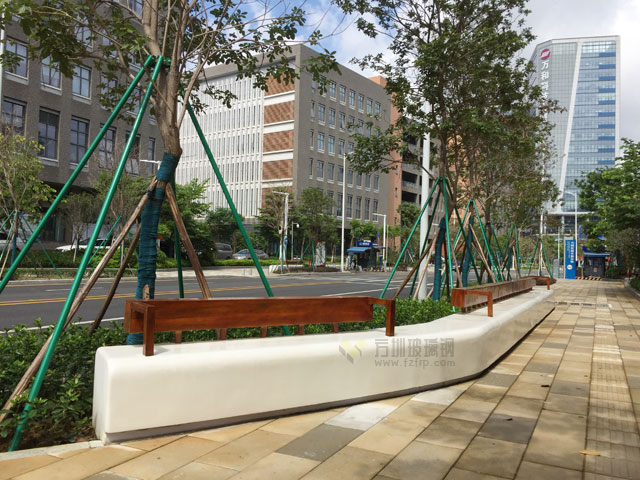 戶外玻璃鋼休閑椅提升廣東城市生態景觀