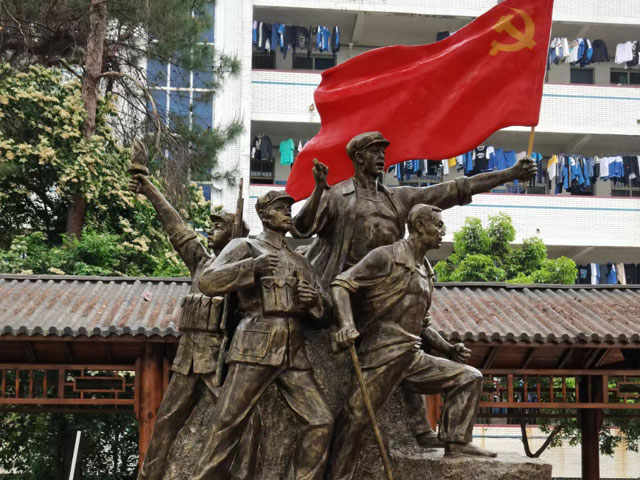 愛國教育抗戰人物雕塑模型
