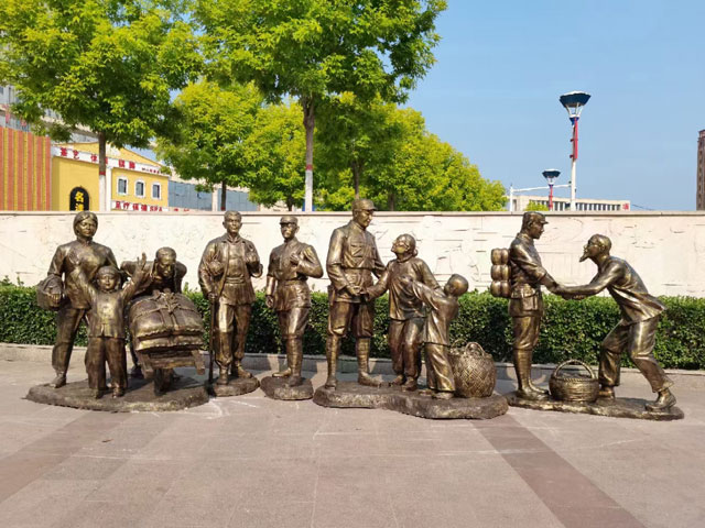 紀念館軍民魚水情模型雕塑