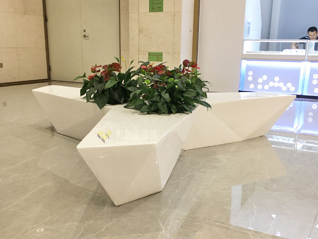 玻璃鋼三叉形藝術切面休閑坐凳