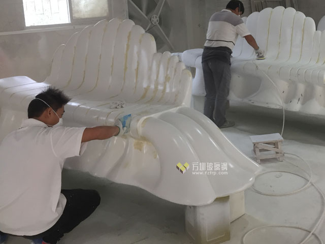 云南玉溪澄江博物館玻璃鋼古生物創意休閑椅