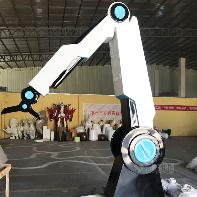 玻璃鋼機械臂模型亮相惠州智能產業園奠基儀式