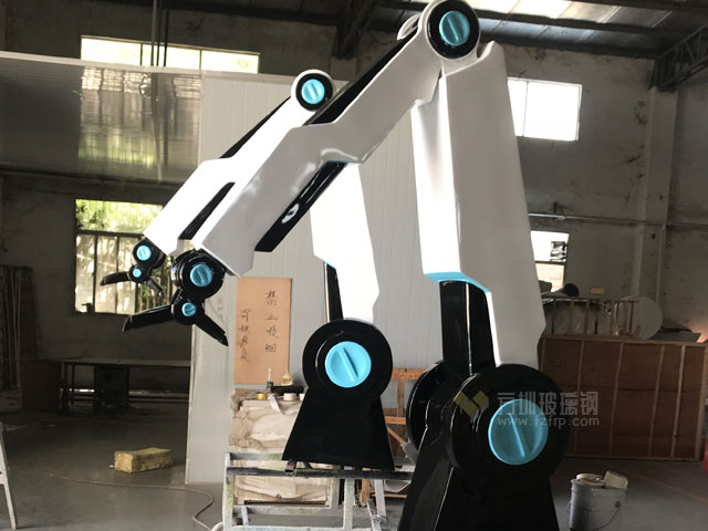 玻璃鋼機械臂模型亮相惠州智能產業園奠基儀式