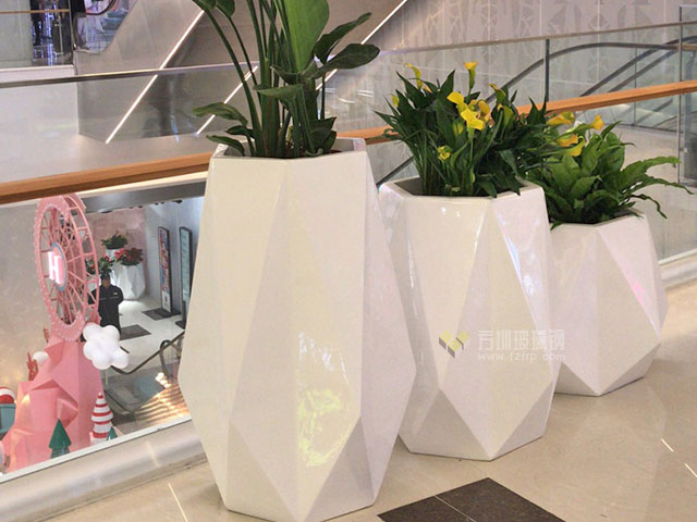 創意玻璃鋼折紙花盆組合