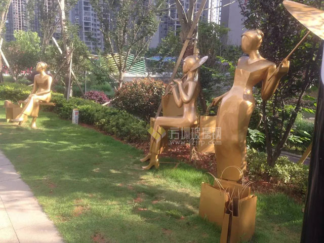 深圳歡樂海岸的景觀雕塑和創意玻璃鋼休閑座椅