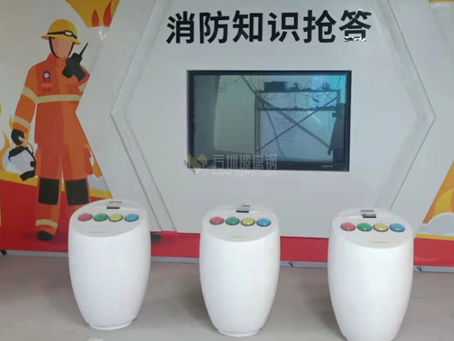 深圳玻璃鋼搶答臺模型互動設備外殼