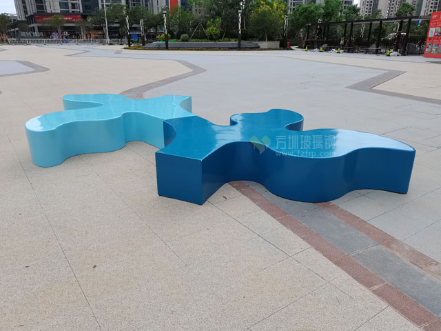 玻璃鋼花瓣創意休閑座凳惠州小區戶外休息景觀