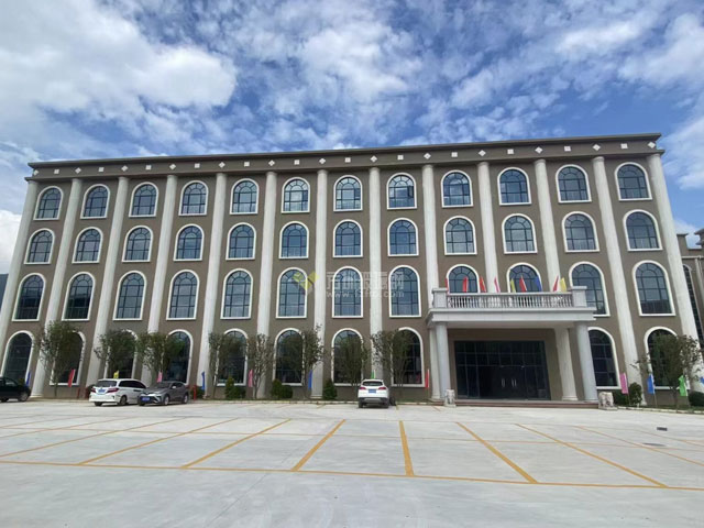 玻璃鋼羅馬柱裝飾東莞企業大樓外墻歐式風格