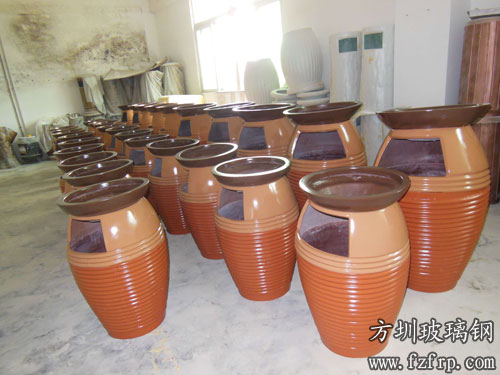 海南遠東環保設備玻璃鋼花盆垃圾桶