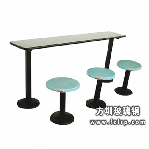 玻璃鋼餐桌椅B008