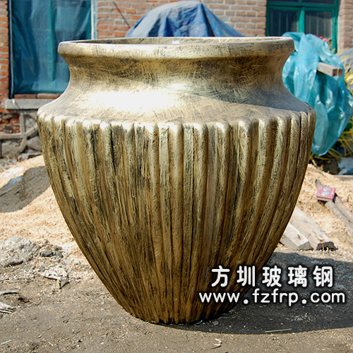 室內仿銅樹脂花盆