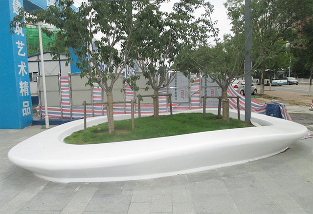 玻璃鋼圍樹椅加固樹池是城市園林景觀要素