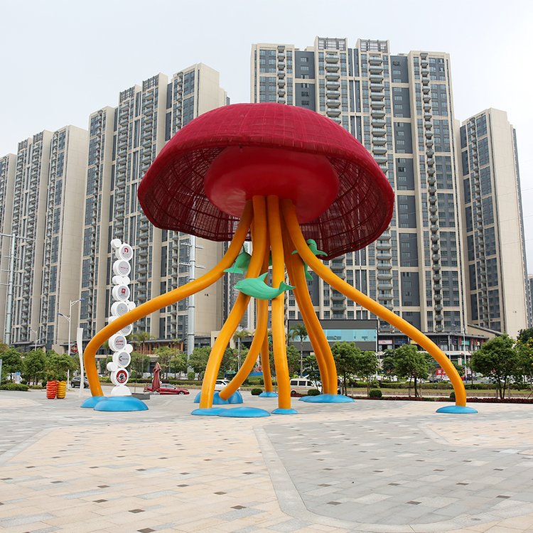 城市廣場大型水母景觀雕塑