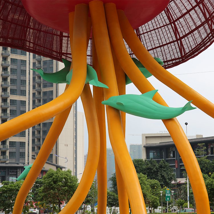 城市廣場大型水母景觀雕塑