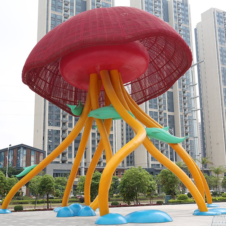 城市廣場大型水母景觀雕塑